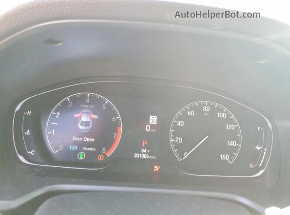 1HGCV1F55NA054095 2022 HONDA ACCORD Black Widok zestawu wskaźników