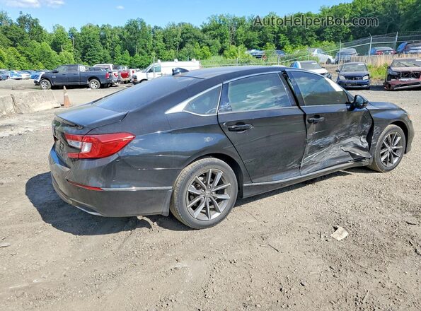 1HGCV1F55NA054095 2022 HONDA ACCORD Black Tył prawy