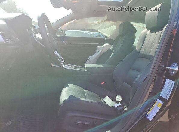 1HGCV1F55NA054095 2022 HONDA ACCORD Black Widok wnętrza z przodu