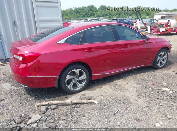 1HGCV1F56JA238472 2018 HONDA ACCORD Burgundy Tył prawy