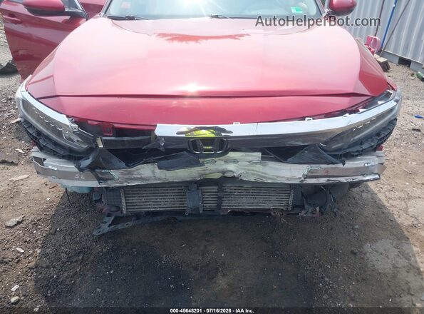 1HGCV1F56JA238472 2018 HONDA ACCORD Burgundy Widok z przodu
