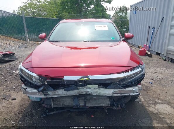 1HGCV1F56JA238472 2018 HONDA ACCORD Burgundy Widok zestawu wskaźników