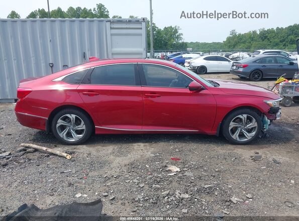 1HGCV1F56JA238472 2018 HONDA ACCORD Burgundy Widok wnętrza z tyłu