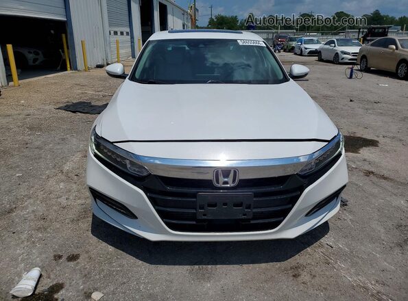 1HGCV1F56KA063545 2019 HONDA ACCORD Белый Вид спереди