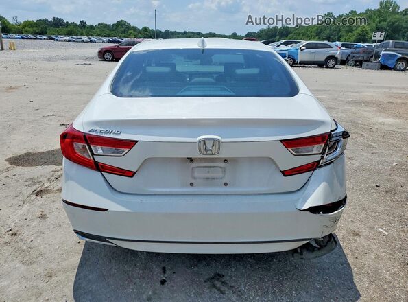 1HGCV1F56KA063545 2019 HONDA ACCORD Белый Вид сзади