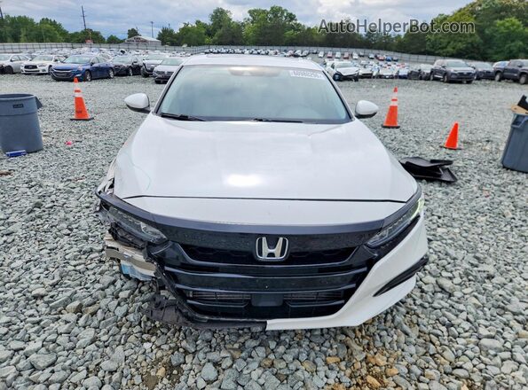 1HGCV1F56KA093483 2019 HONDA ACCORD White Դիմացի տեսք