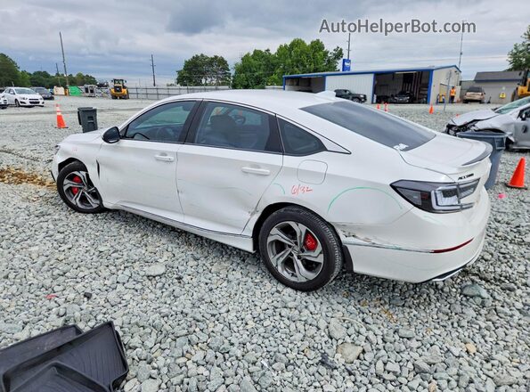 1HGCV1F56KA093483 2019 HONDA ACCORD White Հետևի ձախ