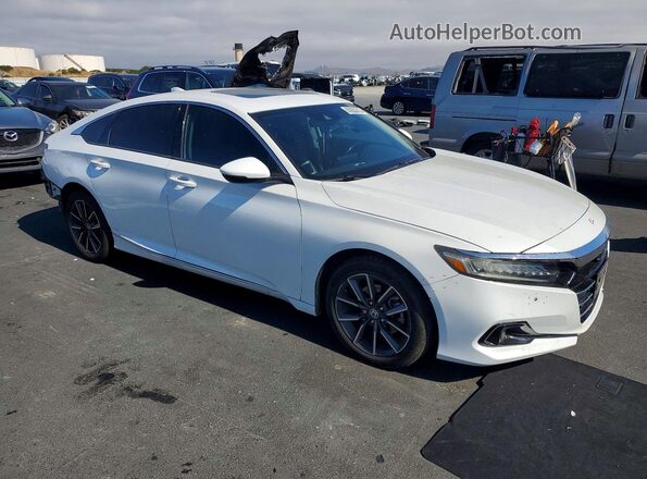 1HGCV1F56MA083460 2021 HONDA ACCORD White Przód prawy