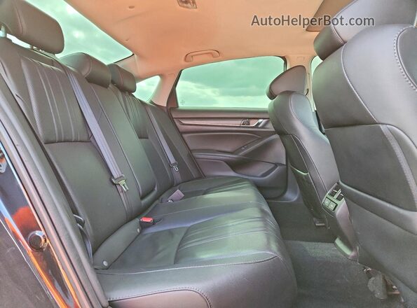 1HGCV1F56MA115226 2021 HONDA ACCORD Black Rear seats view
