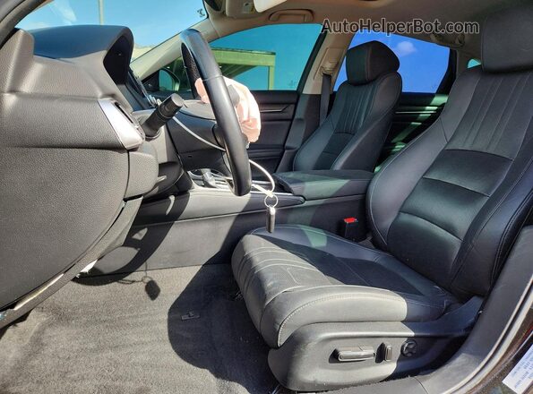 1HGCV1F56MA115226 2021 HONDA ACCORD Black Front interior view
