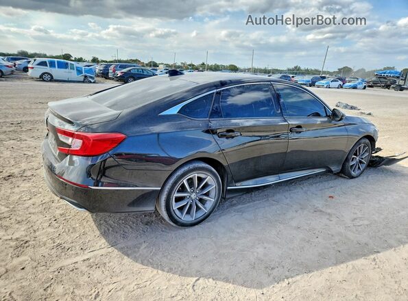 1HGCV1F56MA115226 2021 HONDA ACCORD Black Rear right