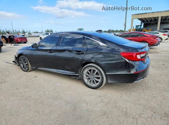 1HGCV1F56MA115226 2021 HONDA ACCORD Black Rear left