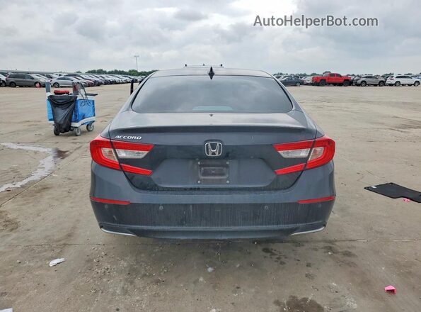 1HGCV1F56MA118465 2021 HONDA ACCORD Black უკანა ხედი