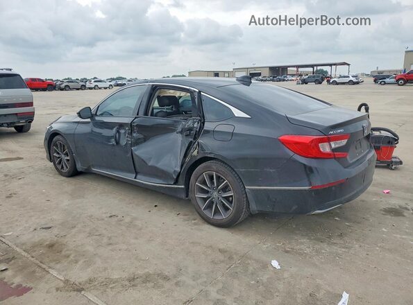 1HGCV1F56MA118465 2021 HONDA ACCORD Black უკანა მარცხენა