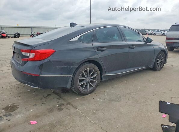 1HGCV1F56MA118465 2021 HONDA ACCORD Black უკანა მარჯვენა