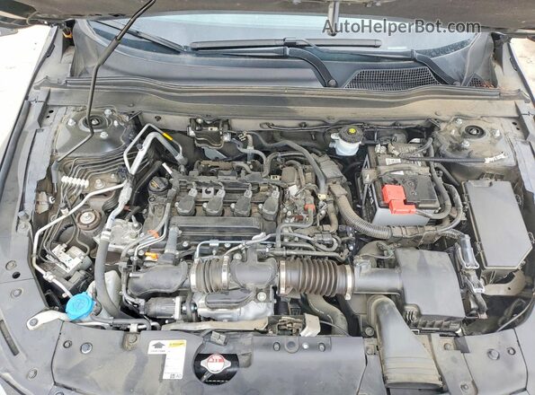 1HGCV1F56MA118465 2021 HONDA ACCORD Black უკანა სალონის ხედი