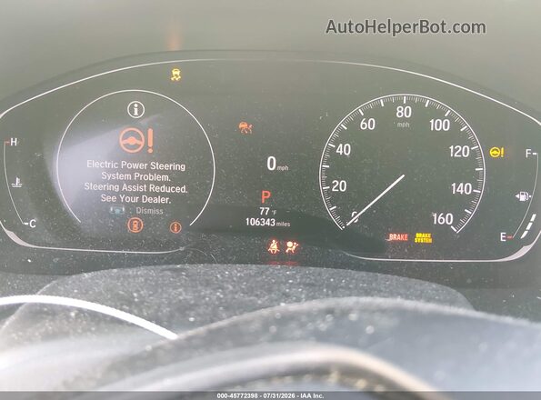 1HGCV1F56NA070371 2022 HONDA ACCORD White Вид задніх сидінь