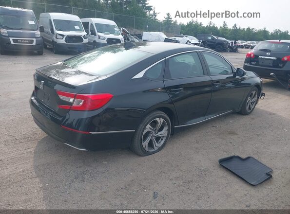 1HGCV1F57JA052231 2018 HONDA ACCORD Black Tył prawy