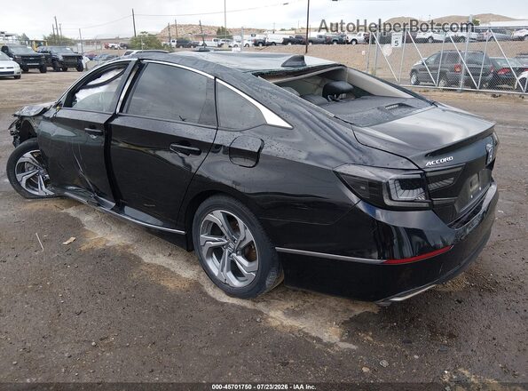 1HGCV1F57JA100262 2018 HONDA ACCORD Black Tył lewy