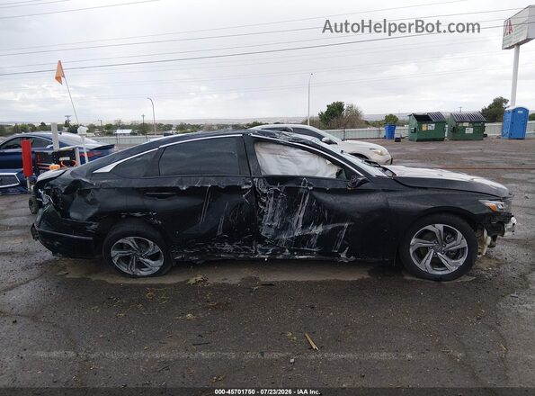 1HGCV1F57JA100262 2018 HONDA ACCORD Black Widok zestawu wskaźników