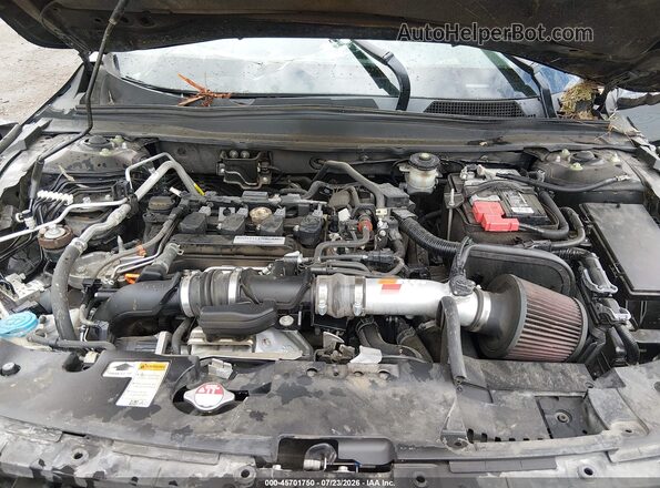 1HGCV1F57JA100262 2018 HONDA ACCORD Black Widok z tyłu