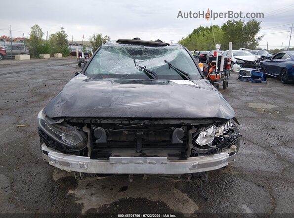 1HGCV1F57JA100262 2018 HONDA ACCORD Black Widok deski rozdzielczej
