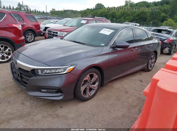 1HGCV1F57JA140910 2018 HONDA ACCORD Gray Vista tres cuartos delantera izquierda