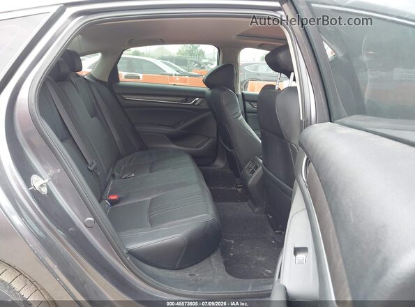 1HGCV1F57JA140910 2018 HONDA ACCORD Gray Vista de la etiqueta del VIN