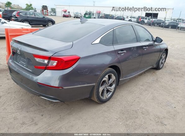 1HGCV1F57JA140910 2018 HONDA ACCORD Gray Trasero derecho