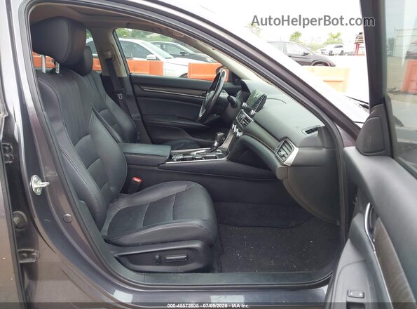 1HGCV1F57JA140910 2018 HONDA ACCORD Gray Vista interior delantera