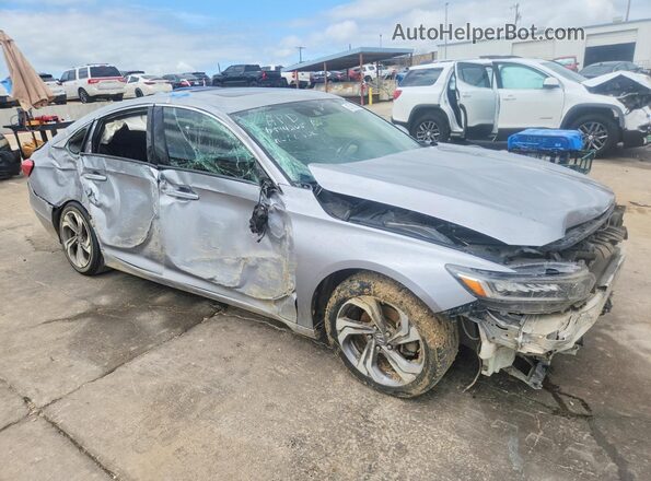 1HGCV1F57KA011468 2019 HONDA ACCORD Silver Delantero derecho