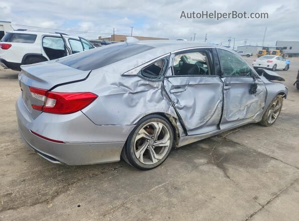1HGCV1F57KA011468 2019 HONDA ACCORD Silver Trasero derecho