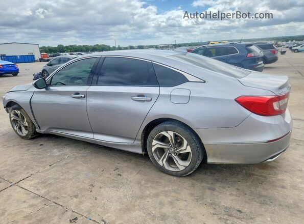 1HGCV1F57KA011468 2019 HONDA ACCORD Silver Trasero izquierdo