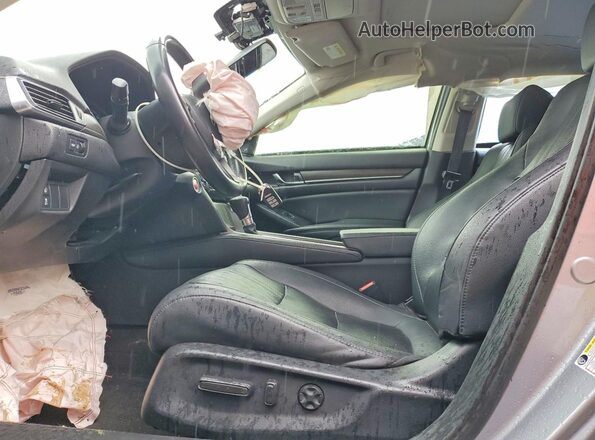 1HGCV1F57KA011468 2019 HONDA ACCORD Silver Vista interior delantera