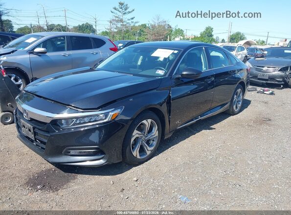 1HGCV1F57KA104135 2019 HONDA ACCORD Black Front left