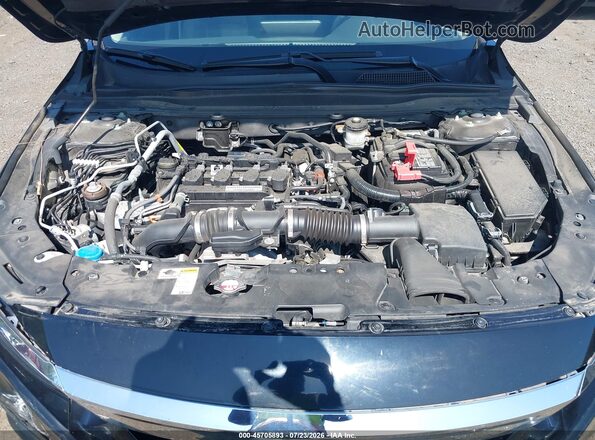 1HGCV1F57KA104135 2019 HONDA ACCORD Black Rear view