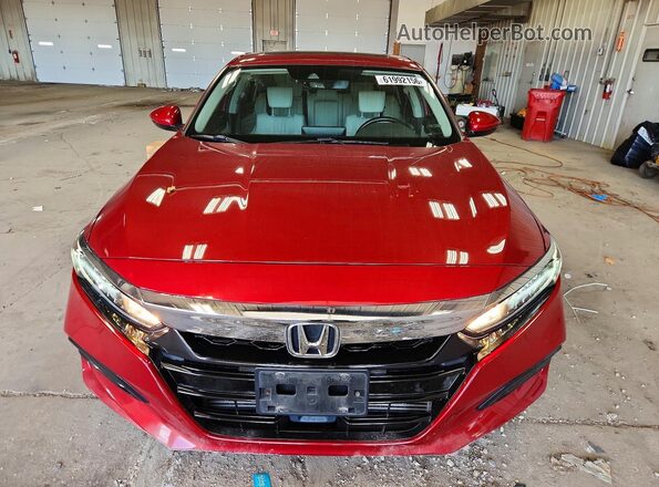 1HGCV1F57KA141119 2019 HONDA ACCORD Красный Вид спереди