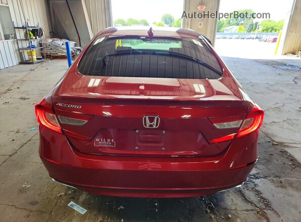 1HGCV1F57KA141119 2019 HONDA ACCORD Красный Вид сзади