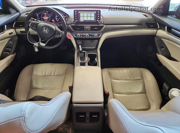 1HGCV1F57KA141119 2019 HONDA ACCORD Красный Вид панели приборов