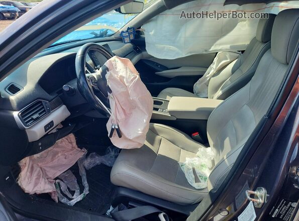 1HGCV1F57LA005719 2020 HONDA ACCORD Серый Вид салона спереди