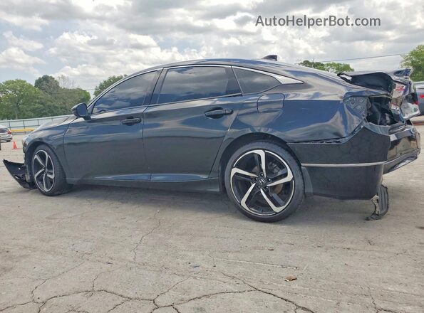 1HGCV1F57MA039807 2021 HONDA ACCORD Black Rear left