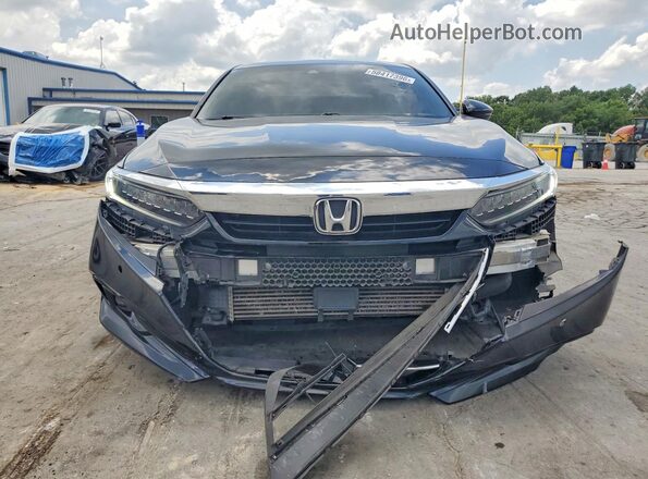 1HGCV1F57MA039807 2021 HONDA ACCORD Black Front view