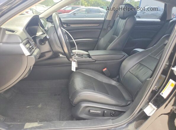 1HGCV1F57MA039807 2021 HONDA ACCORD Black Front interior view
