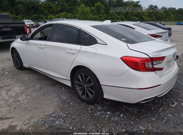 1HGCV1F57MA084729 2021 HONDA ACCORD White Trasero izquierdo
