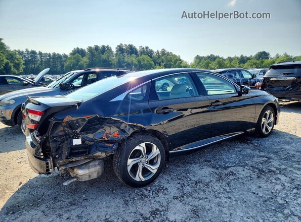 1HGCV1F58JA031808 2018 HONDA ACCORD Black Задня права чверть