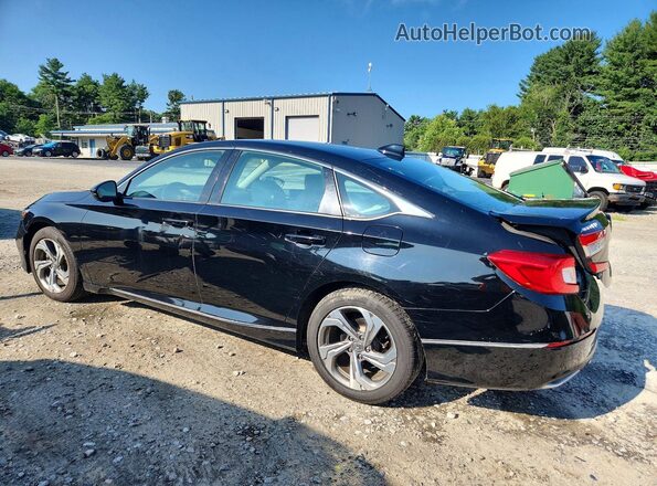 1HGCV1F58JA031808 2018 HONDA ACCORD Black Задня ліва чверть