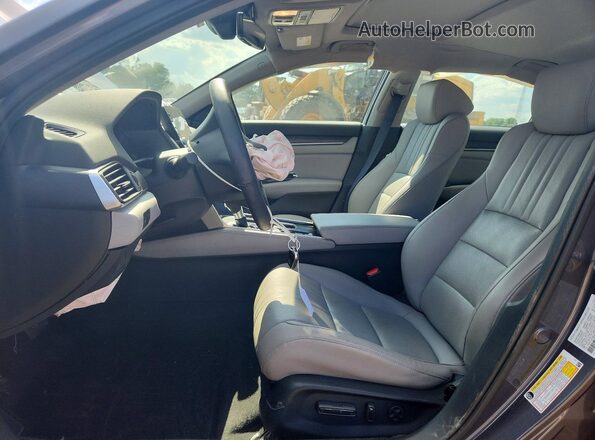 1HGCV1F58JA040251 2018 HONDA ACCORD Gray Front interior view