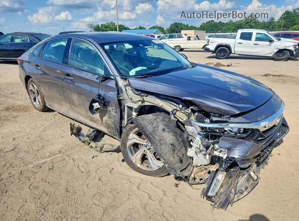 1HGCV1F58JA040251 2018 HONDA ACCORD Gray Front right