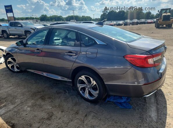 1HGCV1F58JA040251 2018 HONDA ACCORD Gray Rear left