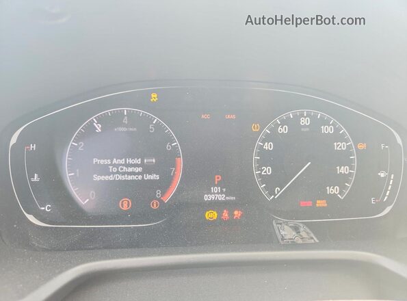 1HGCV1F58JA040251 2018 HONDA ACCORD Gray Instrument cluster view